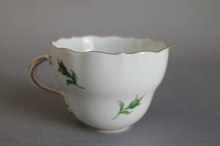 マイセン(Meissen)　カップ・ソーサー・プレート　ピンクローズ　金縁