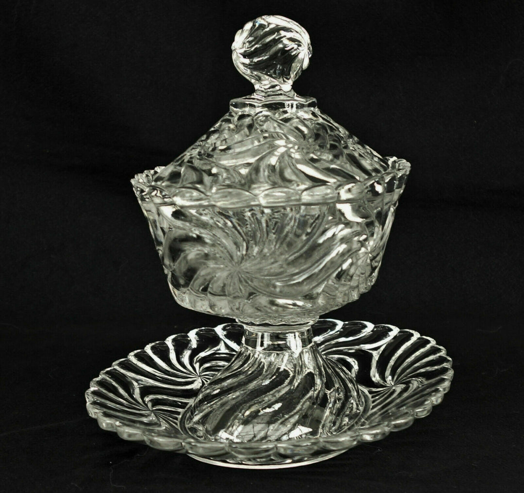 Baccarat Crystal Confiturier Drageoir Signed