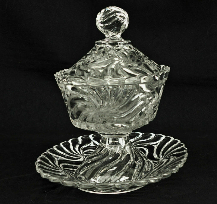 Baccarat Crystal Confiturier Drageoir Signed