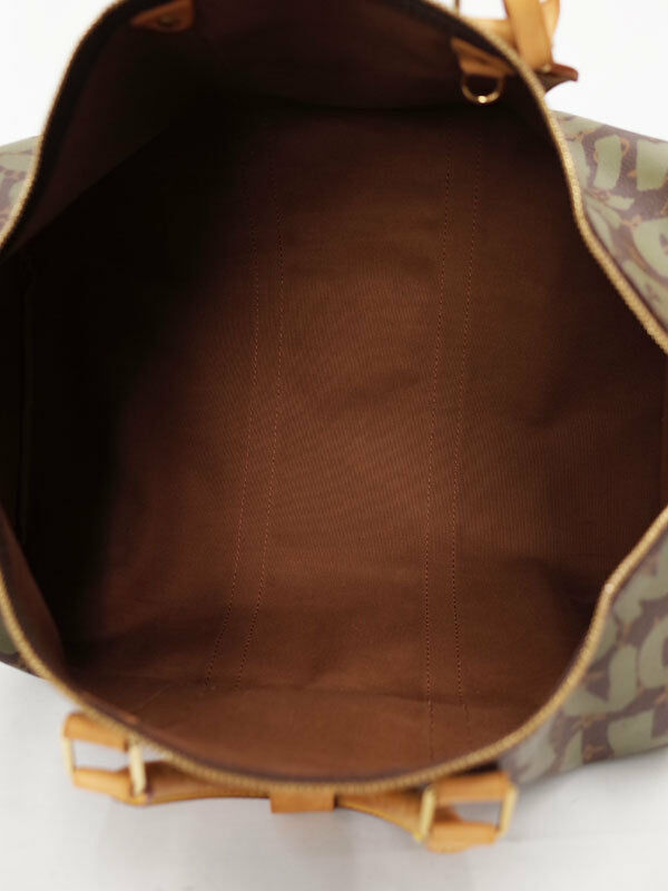 AUTH LOUIS VUITTON KEEPALL 50 TRAVEL HAND BAG MONOGRAM GRAFFITI M92196
