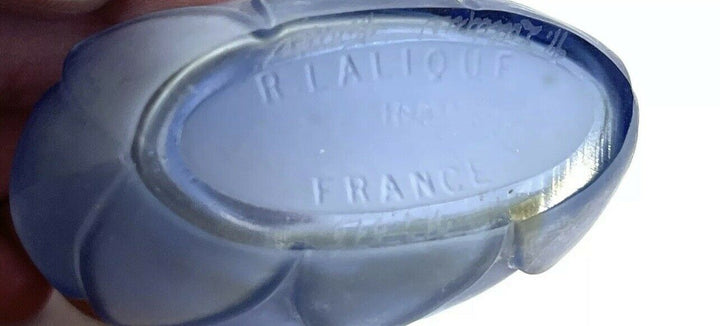 ルネ・ラリック　ガラス香水瓶　 マルキラ サファイアブルー