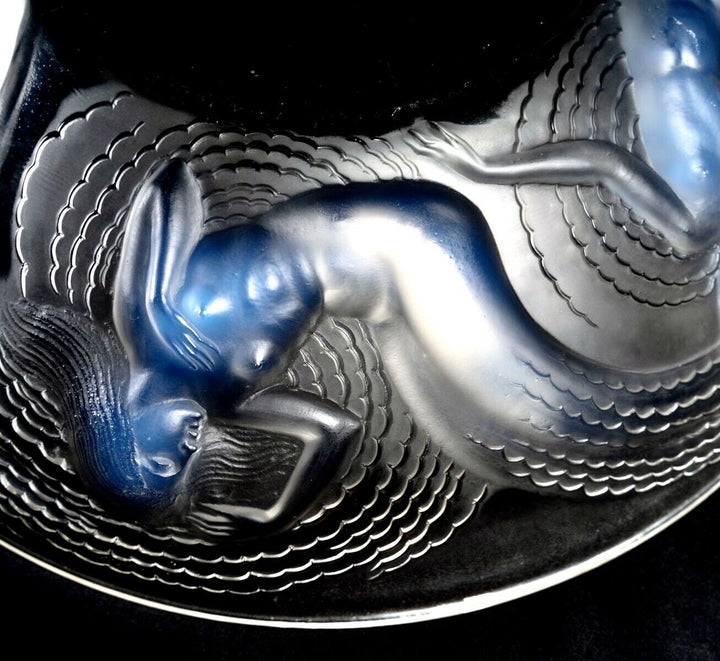 Rene Lalique Coupe Calypso Sirène Opalescent R.Lalique Mermaid Bowl