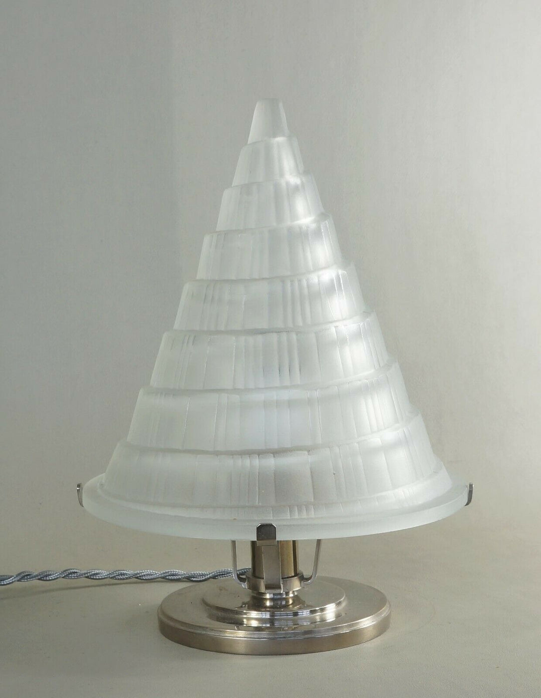 SABINO : FRENCH ART DECO LAMP 1930 ....................... lampe muller era 1935