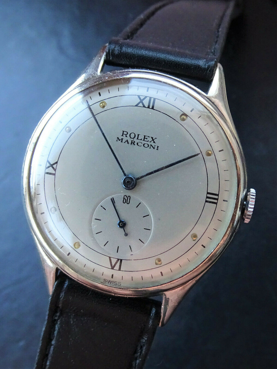 Rolex ♛ Marconi Vintage Elegant Rare Luxury Collectors Men's Watch from 1935s