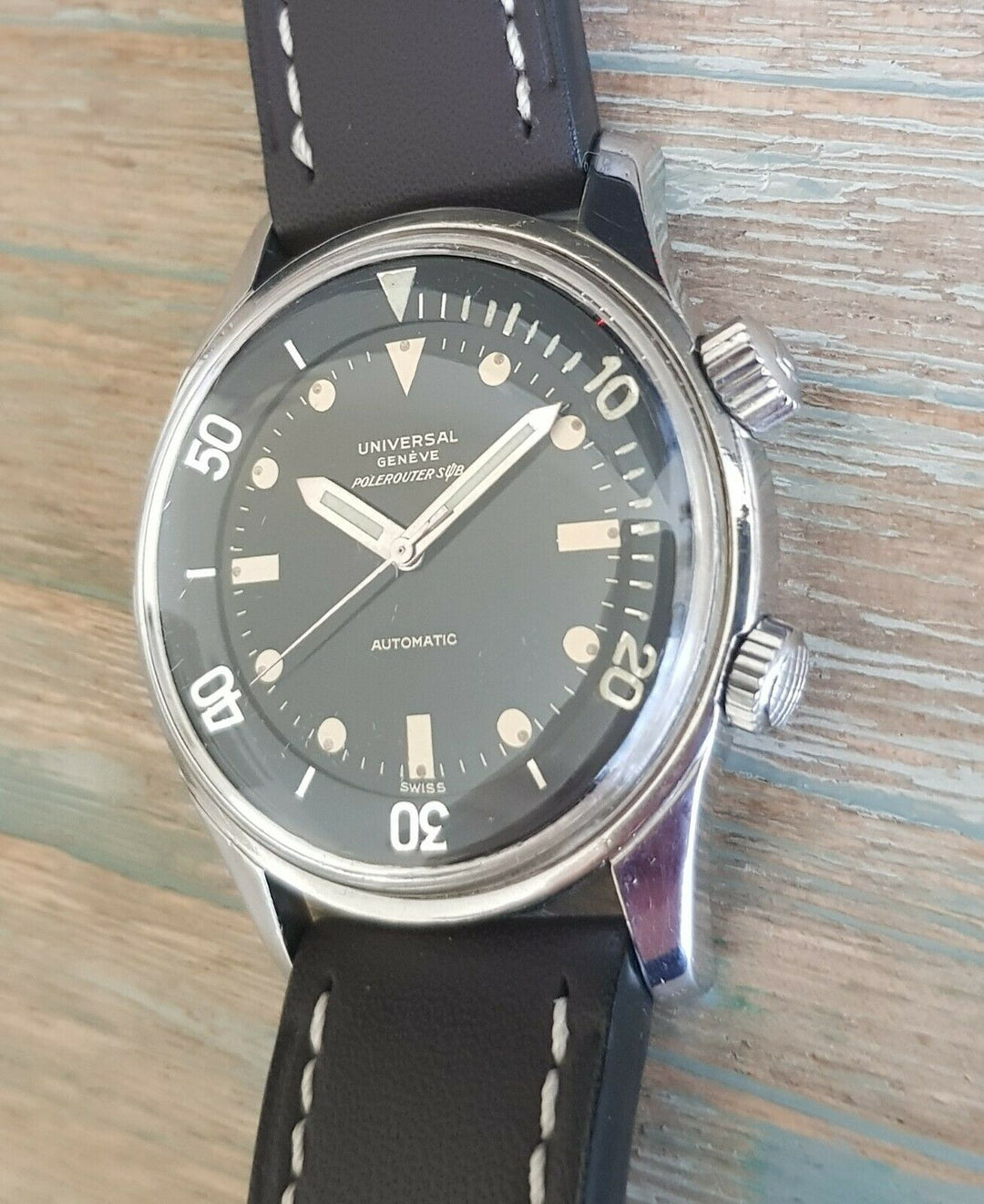 Universal geneve compax sub super-compressor case, vintage automatic 1962　ユニバーサル ジュネーブ ポールルーターサブ