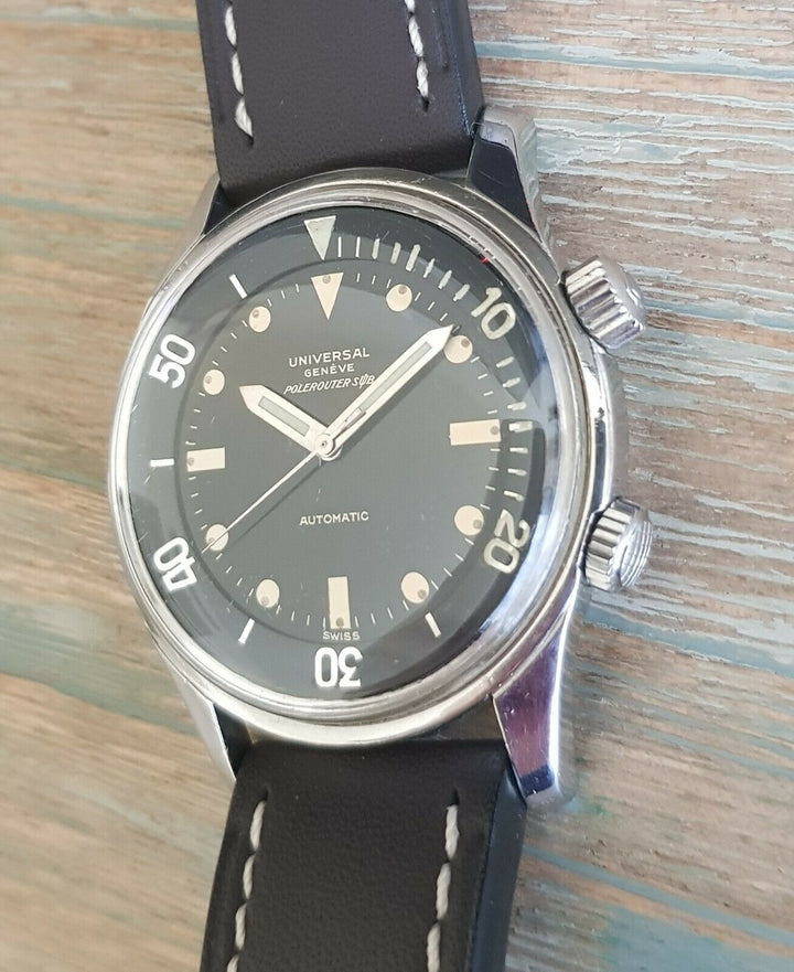 Universal geneve compax sub super-compressor case, vintage automatic 1962　ユニバーサル ジュネーブ ポールルーターサブ