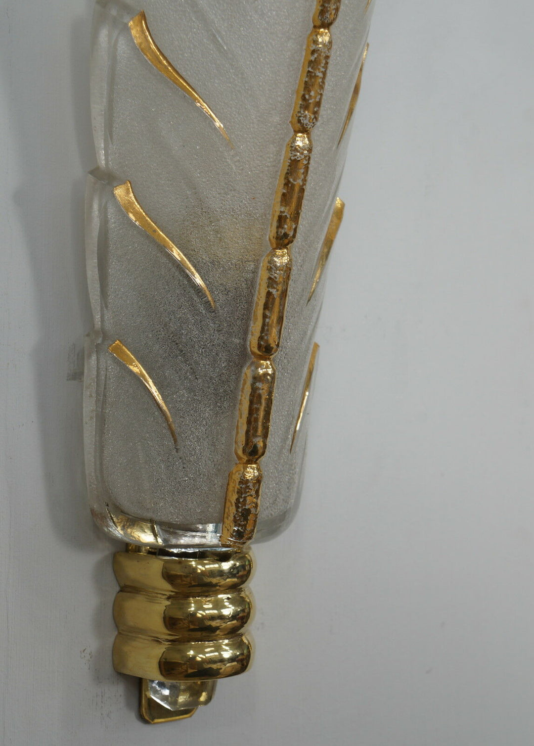 PETITOT : PAIR OF FRENCH ART DECO WALL SCONCES . lights Ezan EJG lamp 1930