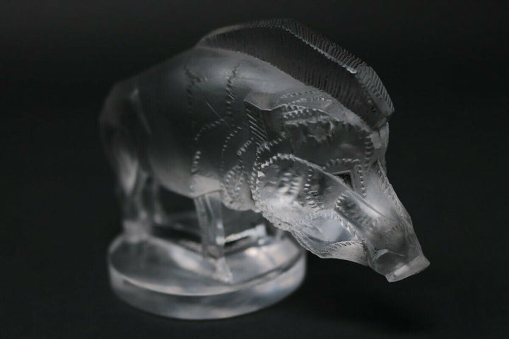 Rene Lalique Clear Glass 'Sanglier' Mascot