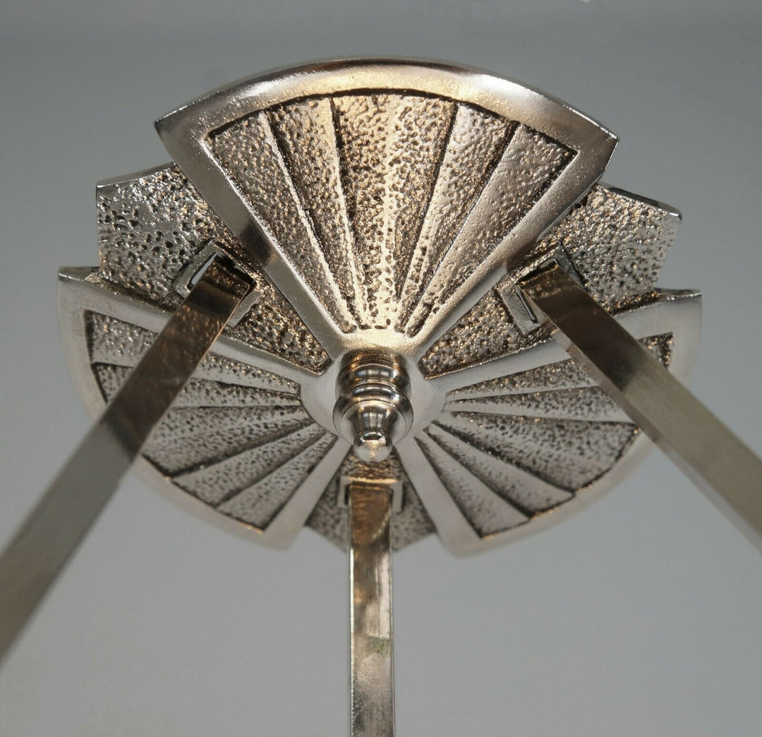 NOVERDY : FRENCH 1930 ART DECO PENDANT CHANDELIER ....... lamp muller era france