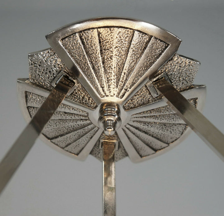 NOVERDY : FRENCH 1930 ART DECO PENDANT CHANDELIER ....... lamp muller era france