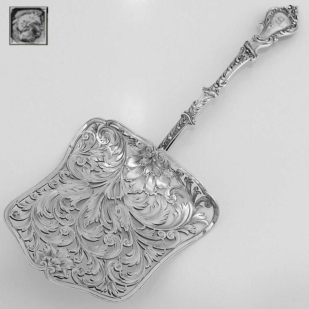 Soufflot French All Sterling SilverAsparagus Pastry Toast Server