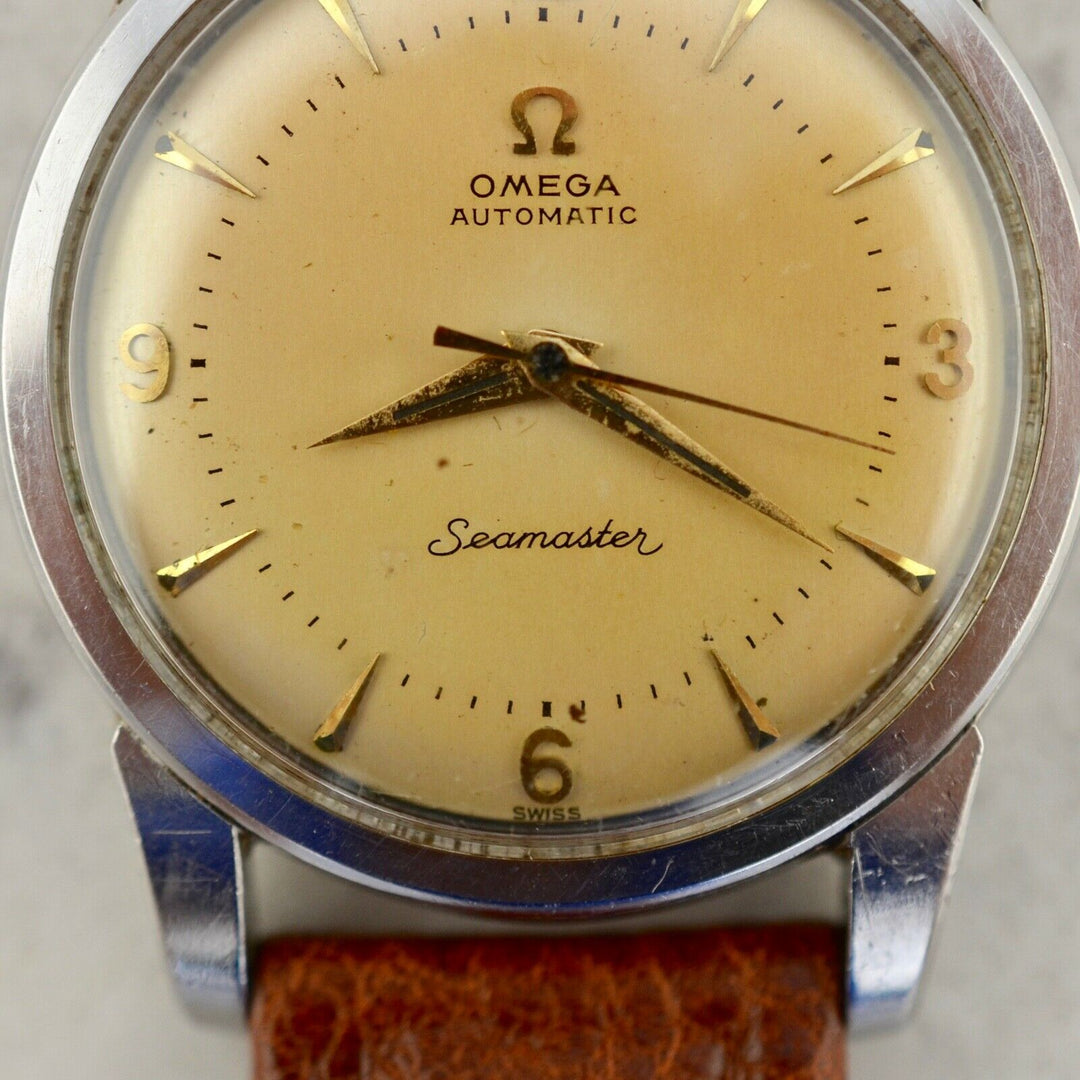 C.1954　ヴィンテージオメガ　自動式　シーマスターオートマティック　腕時計　CAL.Ω354　型番CK27675SC　スチール製