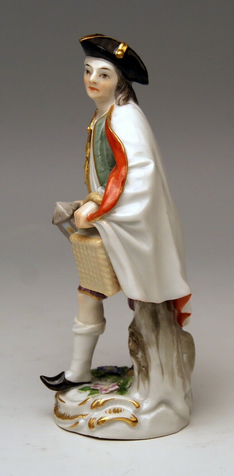邁森 MEISSEN マイセン FIGUR PARISER AUSRUFER MANN MIT LATERNE REINICKE MNR: 14 UM 1880