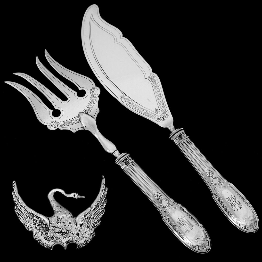 ピュイフォルカ フランス 純銀製 カトラリーセット92ピース箱入り