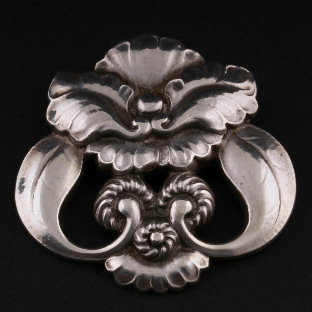 Georg Jensen Sterling Brooch # 97. Silver. GJ Himself. MADE IN DENMARK. RARE!