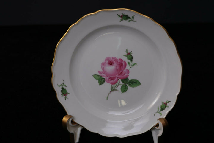 マイセン(Meissen)　カップ・ソーサー・プレート　ピンクローズ　2級品