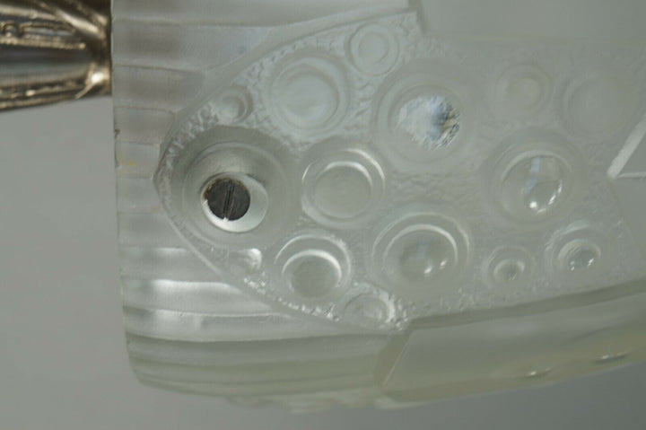 GEORGES LELEU : FRENCH 1930 ART DECO TABLE LAMP .... Hanots 1925 muller daum era