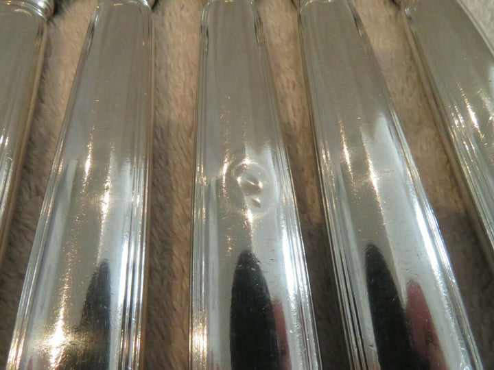 Gorgeous french 950 silver 11 dessert luncheon knives Puiforcat shells