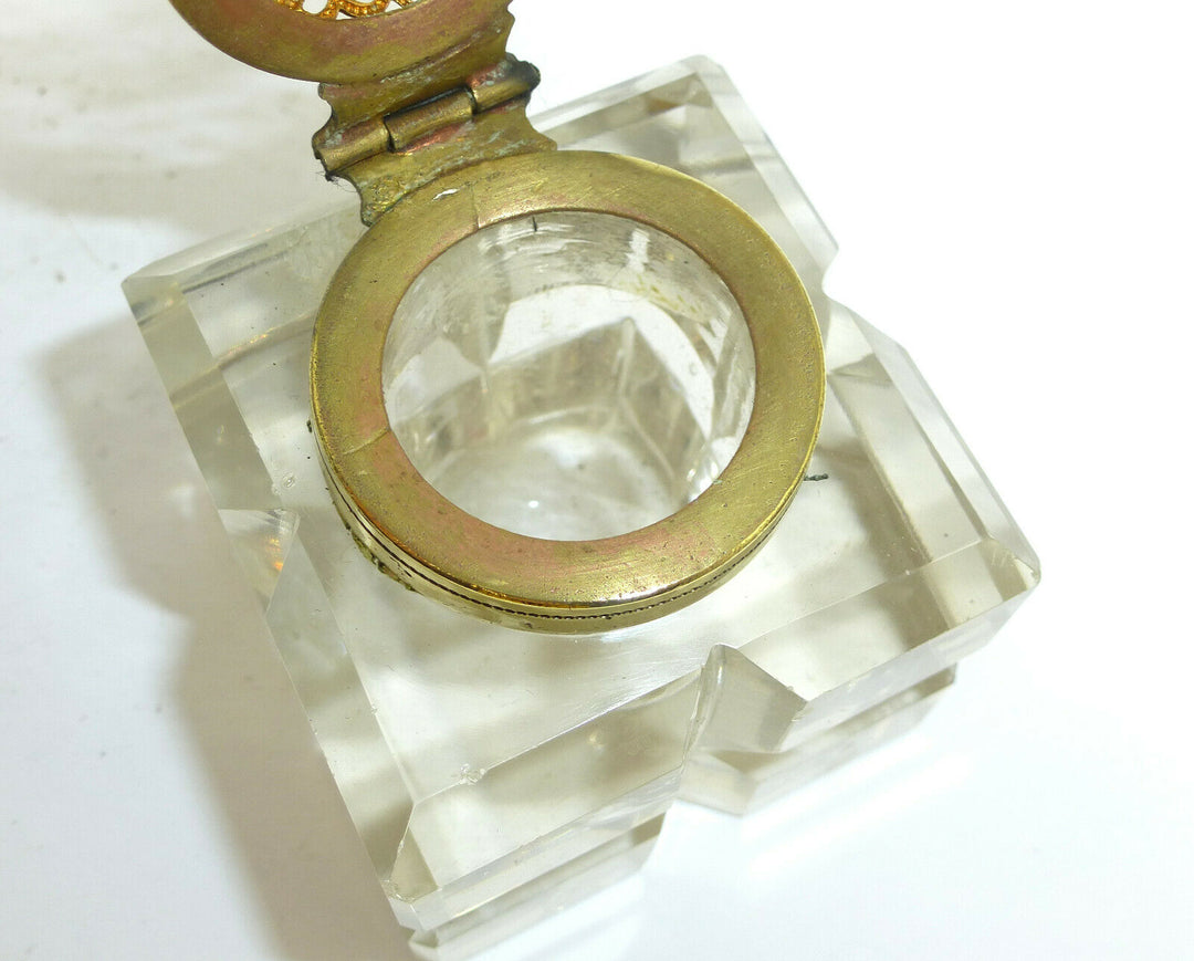 Tintenfass um 1900 Baccarat Frankreich