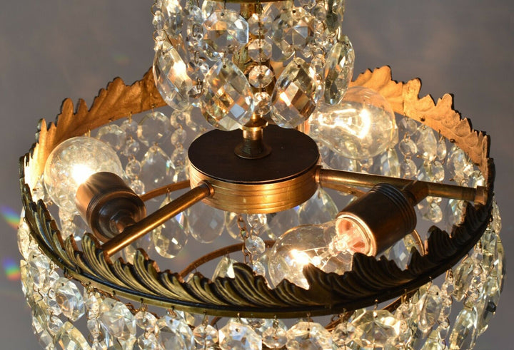 Vintage Crystal Chandelier,Cei