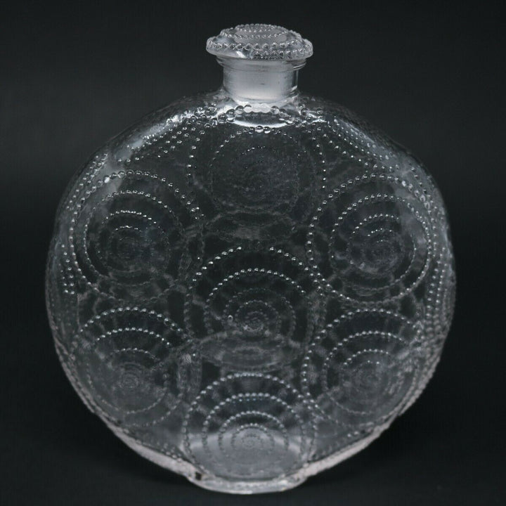 Rene Lalique Clear Glass 'Forvil 8 Relief' Perfume bottle