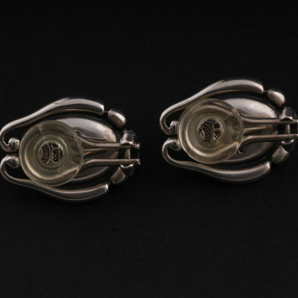 ジョージジェンセン(Georg Jensen)　シルバーイヤークリップ　ラピスラズリ　2009年