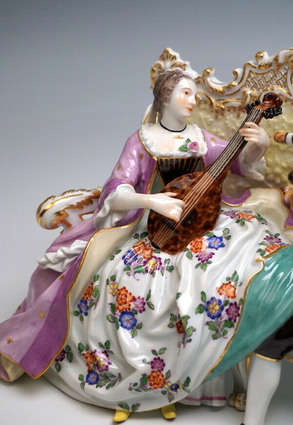 NP:11.300.- 邁森 MEISSEN マイセン SOFAGRUPPE MOPS HAUSMUSIK HOUSE MUSIC MNR:W56