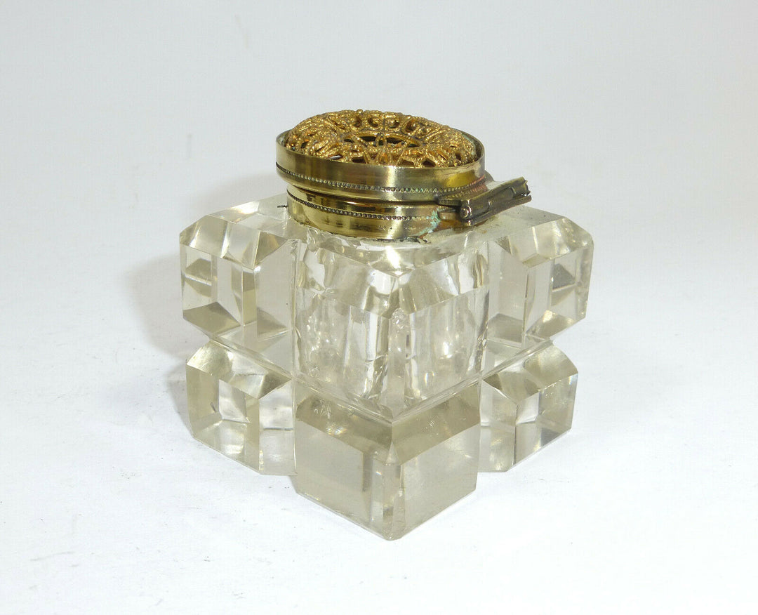 Tintenfass um 1900 Baccarat Frankreich