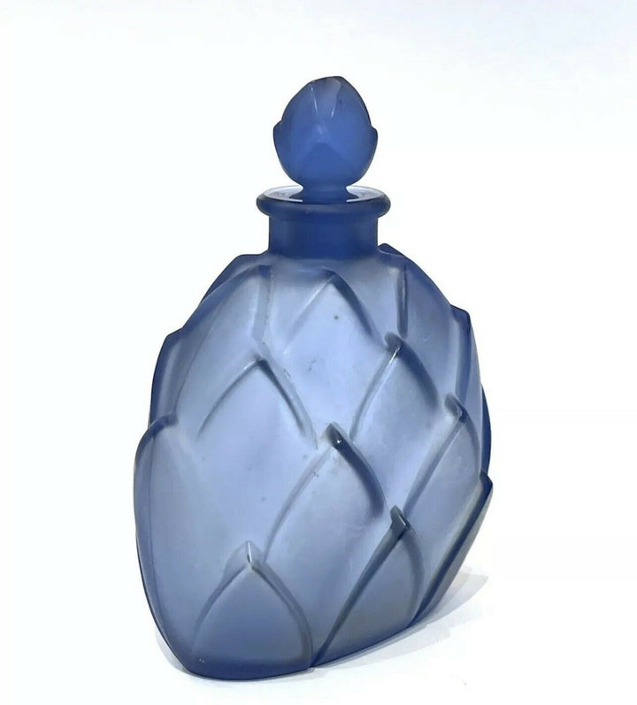 ルネ・ラリック　ガラス香水瓶　 マルキラ サファイアブルー