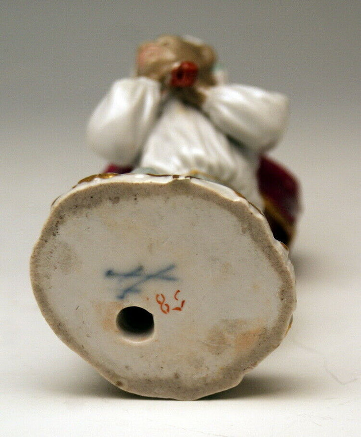 邁森 MEISSEN マイセン FIGUR AFFENKAPELLE MUSIKER MONKEY ORCHESTRA NR: 3 UM 1850