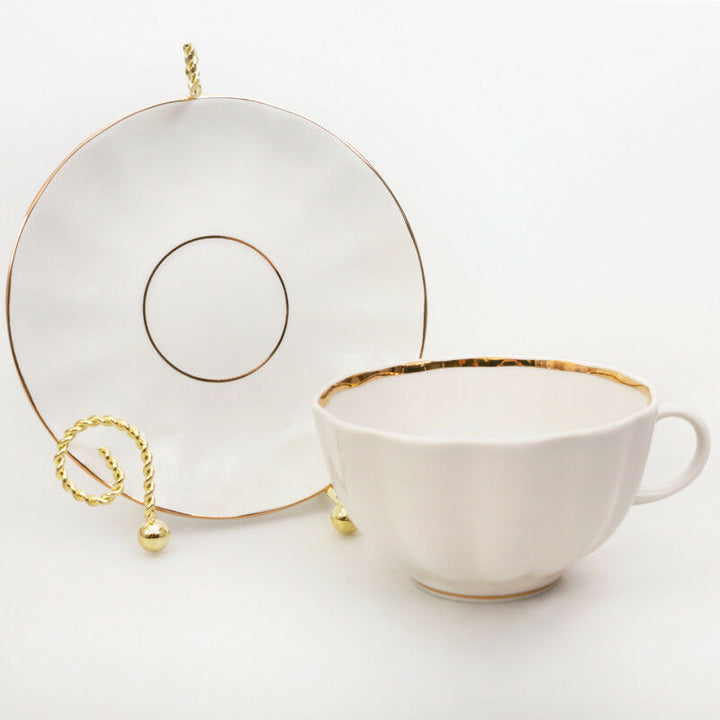 Snow White Teacup & Saucer by Imperial Porcelain Lomonosov LFZ IFZ