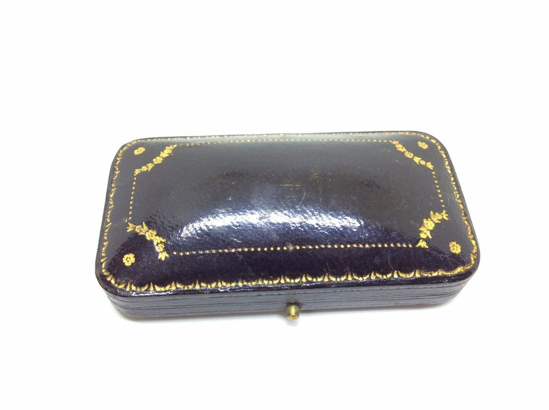 Superb Antique Victorian Leather Tooled Jewellery Display Box Case