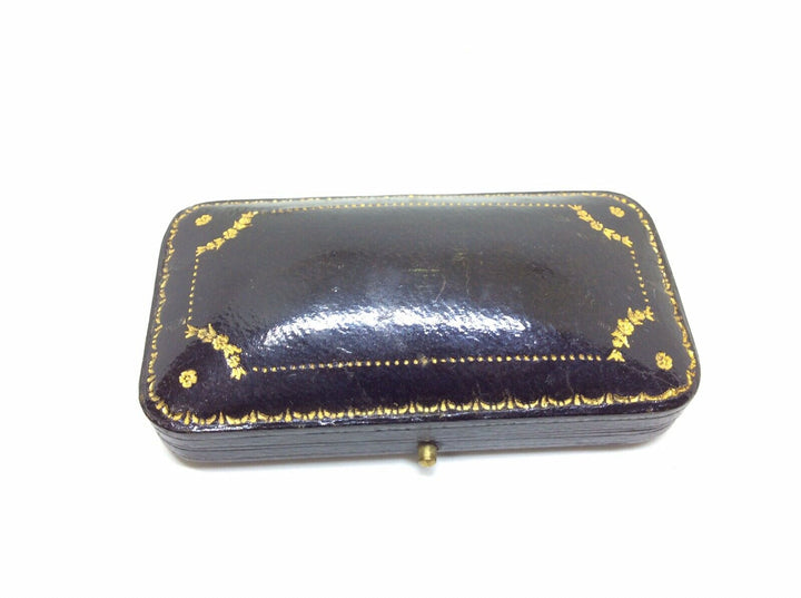 Superb Antique Victorian Leather Tooled Jewellery Display Box Case