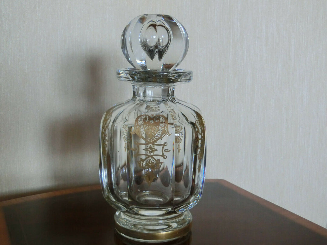 Karaffe Baccarat, France, Harcourt -Empire vergoldet ca. 22 cm