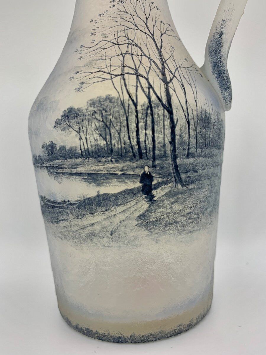 ドーム兄弟（ドームナンシー）オランダの風景の水差し – アンティーク