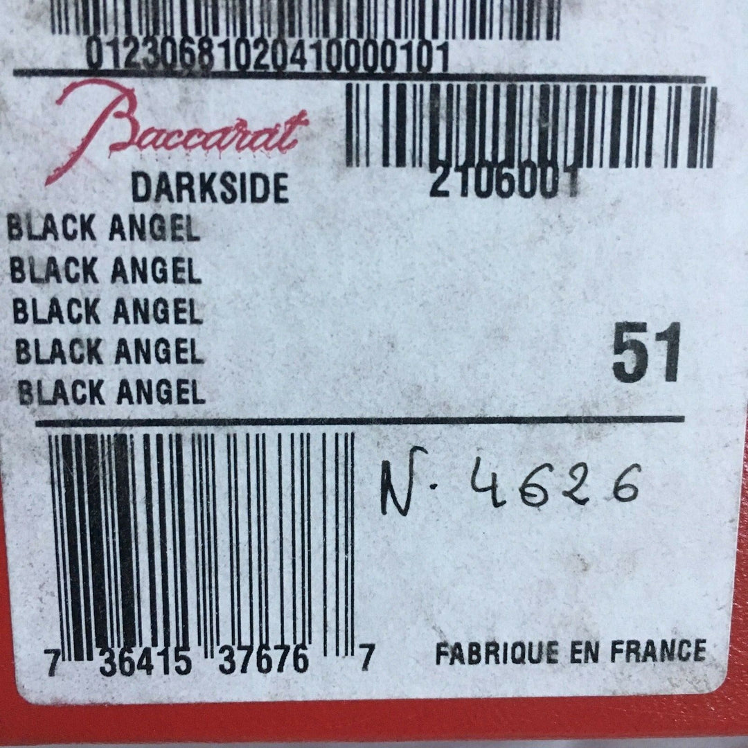 Baccarat-DARKSIDE- "Black Angel" Tumbler. Mint in Box