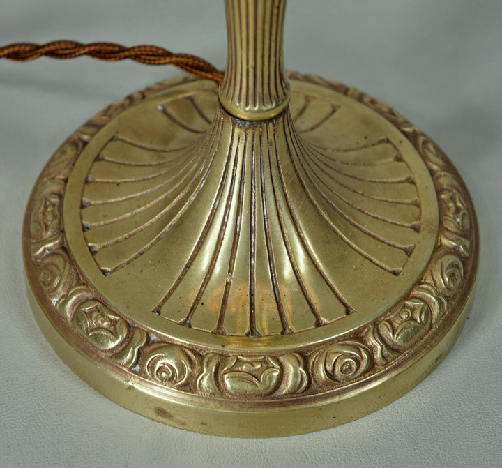 L.リチャード&ミューラー兄弟　希少なアールデコランプ　銅製　1930年