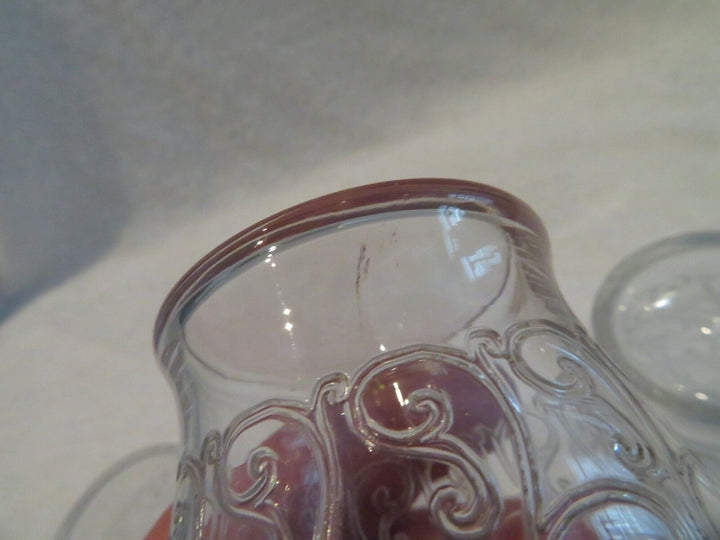 3 gobelets à vin cristal Baccarat Rohan crystal wine goblets jl