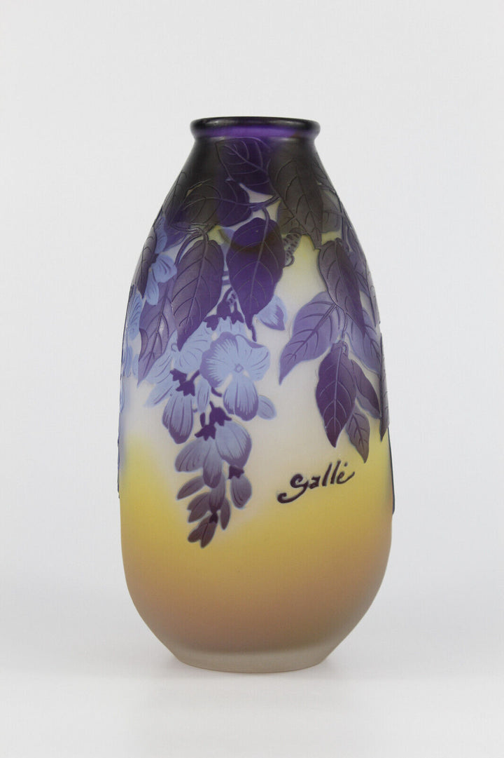 エミールガレ 藤の花が描かれた花瓶 高級ライン – アンティーク