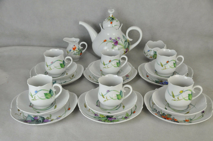 マイセン　ティーサービス　　森の植物　21点セット