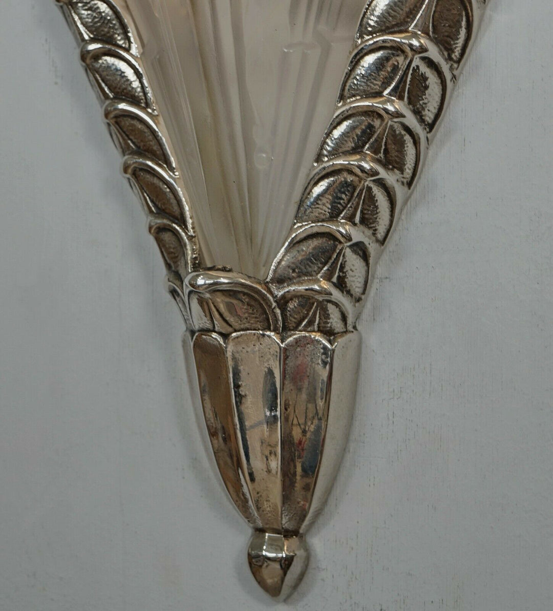 EJG : PAIR OF 1930 FRENCH ART DECO WALL SCONCES ......... lamp muller era France