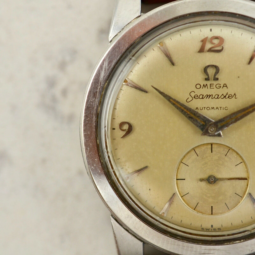 C.1954　ヴィンテージオメガ　自動式　シーマスター　オートマティック　腕時計　CAL.Ω351　型番2576-8　スチール製