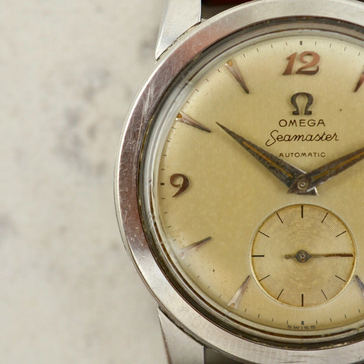 C.1954　ヴィンテージオメガ　自動式　シーマスター　オートマティック　腕時計　CAL.Ω351　型番2576-8　スチール製