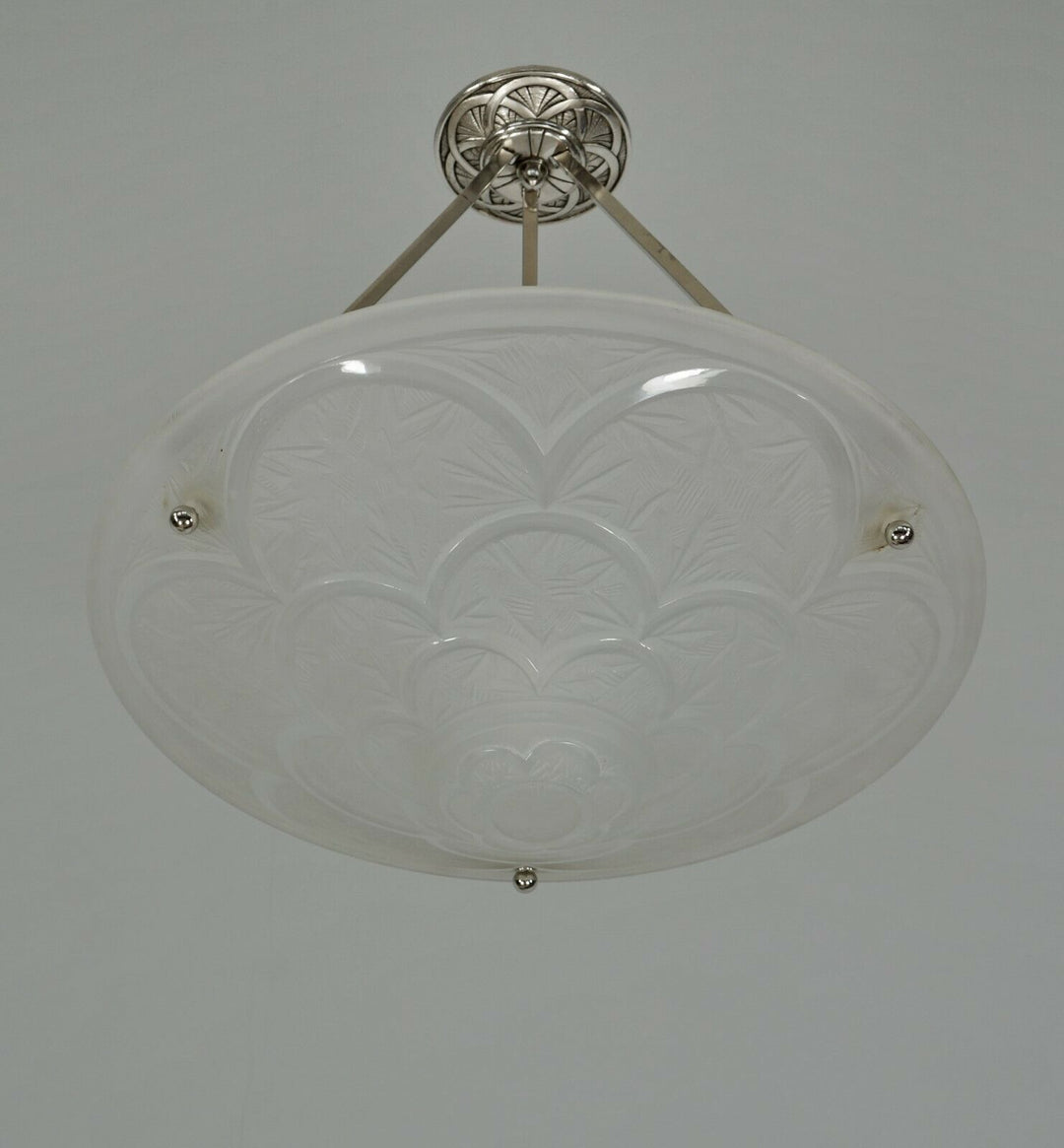 HANOTS / VERLYS : FRENCH 1930 ART DECO CHANDELIER . pair available .. muller era