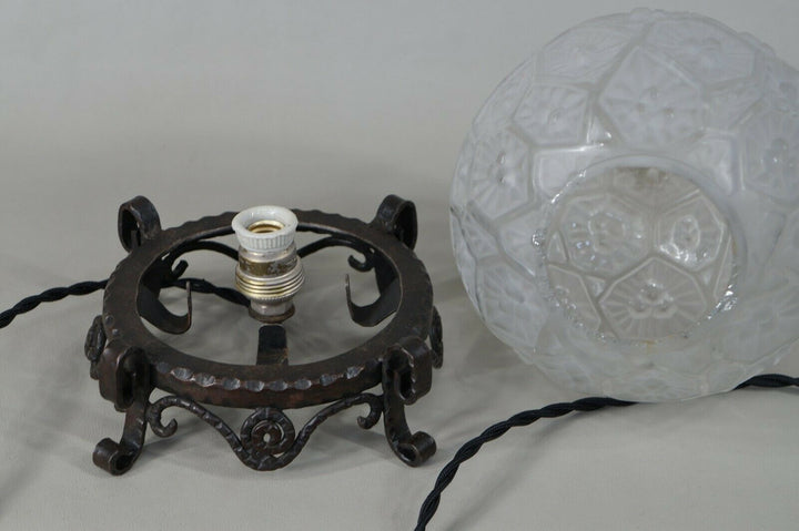 J.GAUTHIER : French 1930 art deco lamp ...... EJG J.Robert . muller degué era