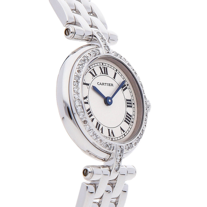 カルティエ腕時計 パンテール ラウンドモデル  ホワイトゴールド ダイヤモンド クオーツ式レディース腕時計