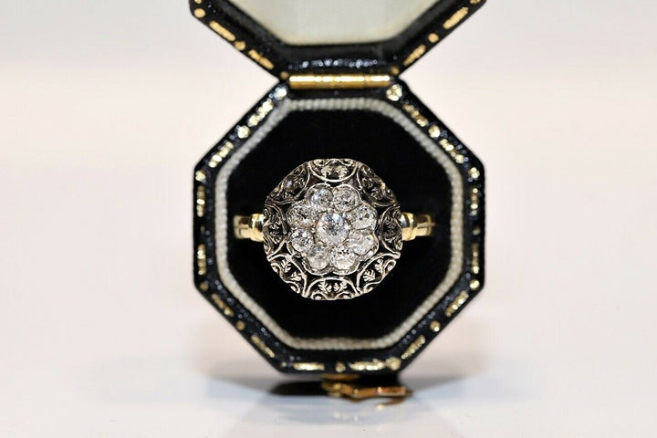 アンティーク オリジナル ヴィクトリアン 18K ナチュラルダイヤモンドのリング