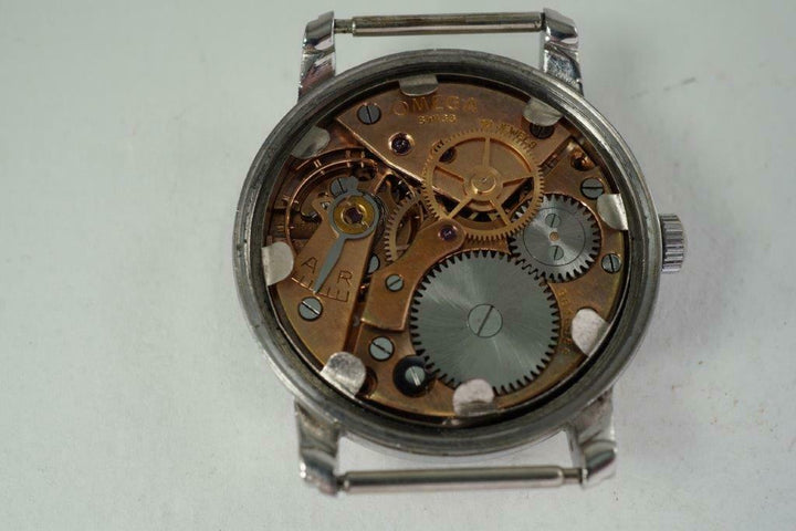 OMEGA CK2254 RCAF WORLD WAR II CAL. 30 SCT2.PC STEEL STEPPED CASE DATES 1939