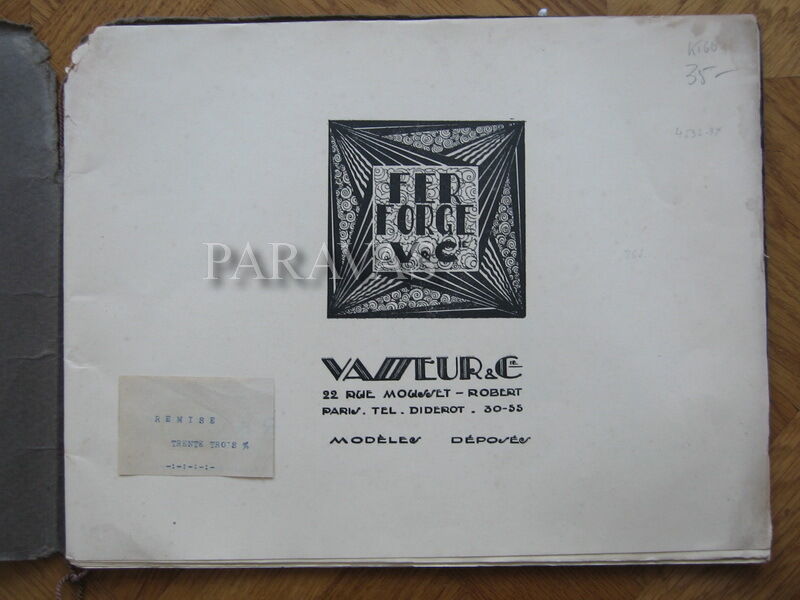 M.VASSEUR & MULLER FRERES : FRENCH 1930 ART DECO LAMP ........ wrought iron 1925