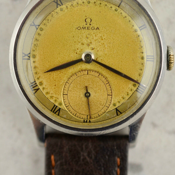C.1958 ヴィンテージオメガ　機械式(手巻き）　カラトラバ　腕時計　CAL.Ω30TS　型番3459　スチール製